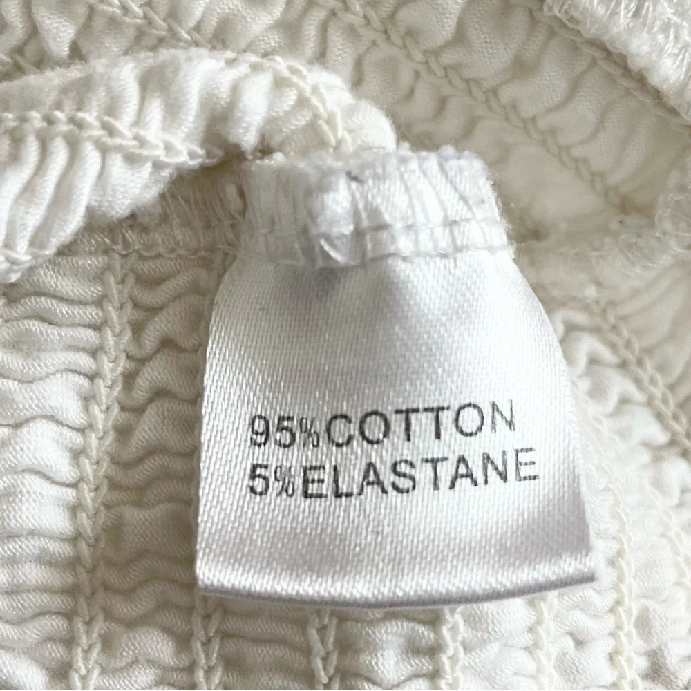 JOHN GALT / BRANDY MELVILLE Cropped Ruched Cap Sleeve Off the Shoulder T…
